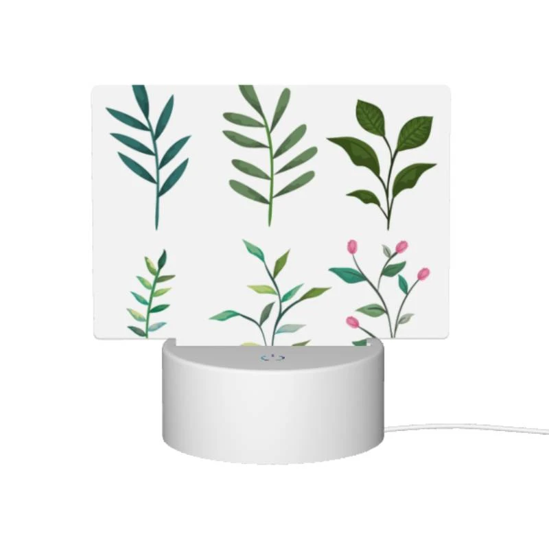 Rectangular Acrylic Night Light, Six different types of leaves are shown in a row. Rectangular Acrylic Night Light, Six Different Types Of Leaves Are Shown In A Row. -Nuas Diy Shop f2af9354b1126bd9c6eebe89761a06c3644c1746