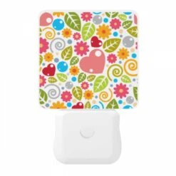 Night Light, A Colorful Floral Pattern With Hearts And Leaves. 10 Night Light, A Colorful Floral Pattern With Hearts And Leaves. -Nuas Diy Shop f33c18c14fdfb901f83a3c933c8fe9b57bda7162