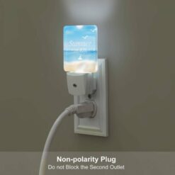 Night Light, A Blue And White Sign That Says "Summer Holidays" With A Sailboat On The Beach. -Nuas Diy Shop f36c1cfde485be8bdb47e1dafb776035e3ab98ea