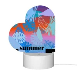 Love Acrylic Night Light, A Colorful Image Of Leaves And Flowers With The Words "Summer Holidays" Written In The Bottom Right Corner. -Nuas Diy Shop f4a8bba314bf7529e92200a58d8d257c3a1c87d3