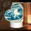 Love Acrylic Night Light, A Woman In A Hat Is Sitting On A Beach. -Nuas Diy Shop f596b4c4406f4a4dd19812f67c8ef0b7c05bec4b
