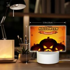 Rectangular Acrylic Night Light, Three Pumpkins With Scary Faces On Them. -Nuas Diy Shop f61223fc060893210b0b0843c66f725b1dd5fd88