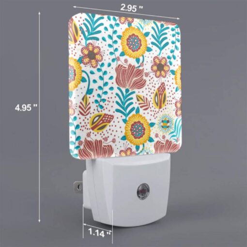 Night Light, A Colorful Floral Pattern With Yellow -Nuas Diy Shop f62f0c6206d5e1cdc60978122cc265cf6340546f