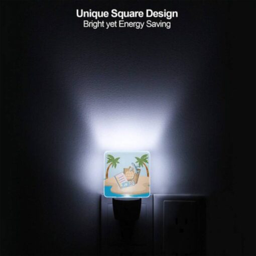 Night Light Set Of 2, A Collection Of Travel Documents And A Suitcase Are Placed On A Sandy Beach. -Nuas Diy Shop f6852aefd53e4f510d9e192cf91455dacb6b98b0