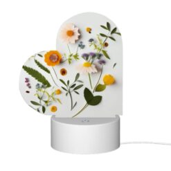 Love Acrylic Night Light, A Collection Of Flowers And Leaves On A White Background. -Nuas Diy Shop f68633c3316f4effdf369aff0c8dac1a87ddfcd7