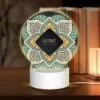 Round Acrylic Night Light, A Colorful Abstract Pattern. -Nuas Diy Shop f6da2935ca02644773d610540420775e476d703a