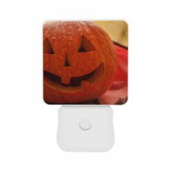 Night Light Set Of 2, A Carved Pumpkin With A Face On It. -Nuas Diy Shop f7149e9f25c7ab903fb6eaa206de11be6bc74bae