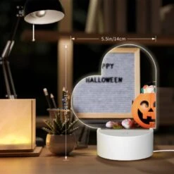 Love Acrylic Night Light, A Happy Halloween Sign Is Displayed Next To A Pumpkin. -Nuas Diy Shop f71a3ef642f1a65c7829a424b673bebe40e3b7c3