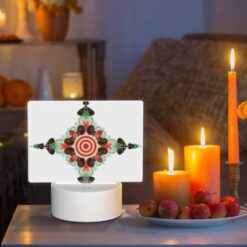 Rectangular Acrylic Night Light, A Colorful Design With A Red Circle In The Center. -Nuas Diy Shop f760a1e72402bbf4d96b6188015c6c628689fdc3
