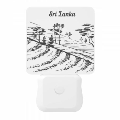 Night Light, A Black And White Drawing Of A Hillside With Trees And A River. -Nuas Diy Shop f767e0866efb256999be3a9554bcdfcfafbece61