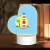 Love Acrylic Night Light, A Lighthouse Is On A Small Island With A Sunset In The Background. -Nuas Diy Shop f7efd61d3961b64ffb0d44db3909bf25bcd11813
