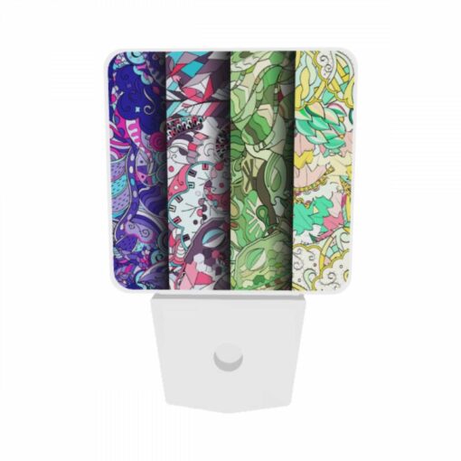Night Light Set Of 2, Four Different Colored Designs Of A Clock. -Nuas Diy Shop f81e76dcd71d125794d73e4ccb24e1eb940c5fb3