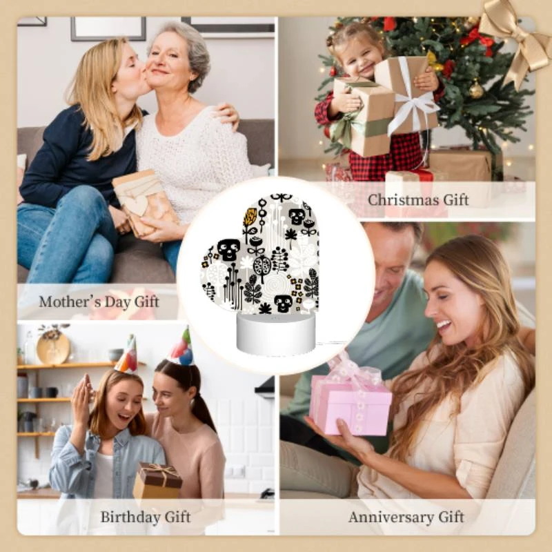 Love Acrylic Night Light, A pattern of skulls and flowers. Love Acrylic Night Light, A Pattern Of Skulls And Flowers. -Nuas Diy Shop f8634e33e1527a3d44cc060600eaa642d103f39f