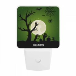Night Light, A Spooky Halloween Scene With A Full Moon And Bats. -Nuas Diy Shop f8c8cb39ad918bc4fe89de529a9fe02f394c1c66