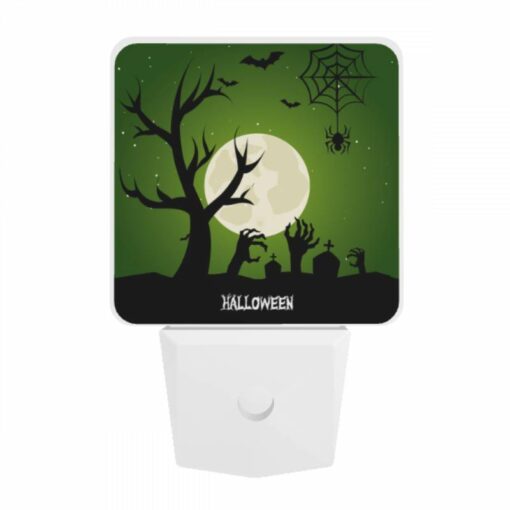 Night Light, A Spooky Halloween Scene With A Full Moon And Bats. -Nuas Diy Shop f8c8cb39ad918bc4fe89de529a9fe02f394c1c66