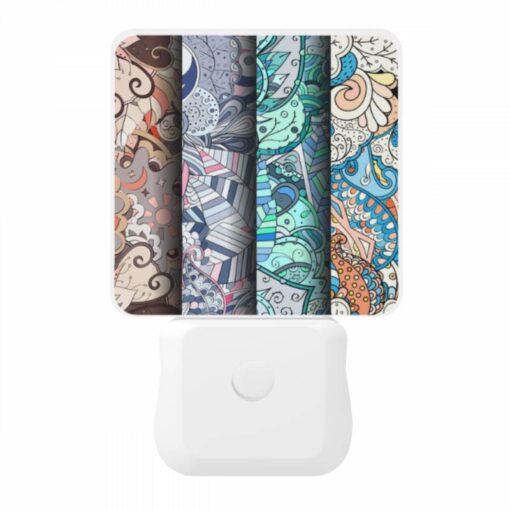 Night Light, Three Different Colored Paintings Of Flowers. -Nuas Diy Shop f9251ebdcd2082736512e460e0b4870c77a630f0