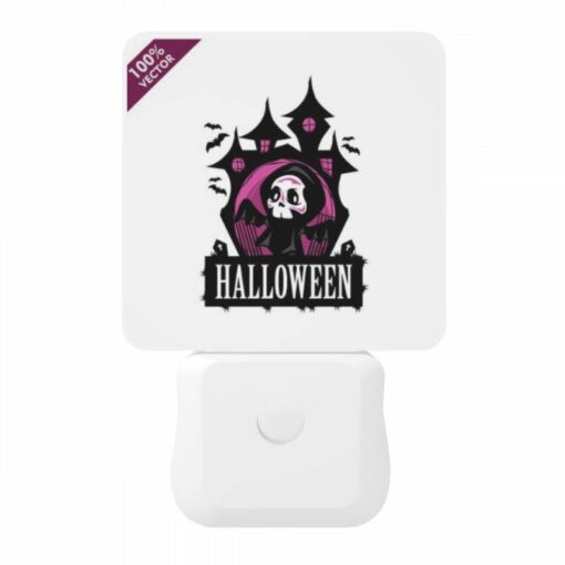 Night Light, A Black And White Halloween Logo. -Nuas Diy Shop f95a64d7f67f7b66e8832e1ed1c3b4643184a198