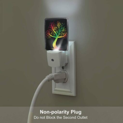 Night Light Set Of 2, A Colorful Tree With A Rainbow Colored Trunk. -Nuas Diy Shop f95b4360832e3268d9d14e9c04b29cb4f0c196f3