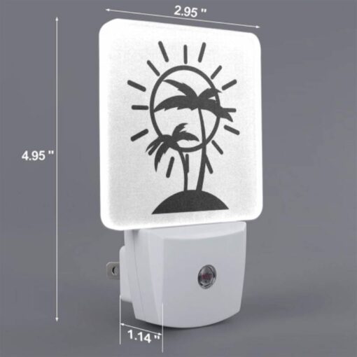 Night Light, A Sun With A Palm Tree In The Background. -Nuas Diy Shop f9784697ab83cb8950f69a0cb3a7917252952838