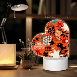 Love Acrylic Night Light, A Colorful Bird With A Star On Its Chest Is Perched On A Branch. -Nuas Diy Shop fac306c7239dba8f6b22b98637f0b16ca5666235