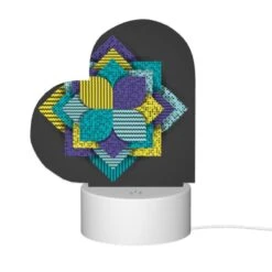 Love Acrylic Night Light, A Colorful Geometric Pattern Is Displayed On A Black Background. 11 Love Acrylic Night Light, A Colorful Geometric Pattern Is Displayed On A Black Background. -Nuas Diy Shop faf89b7c5a272d716d3b249a4c52b2bd72816e6f