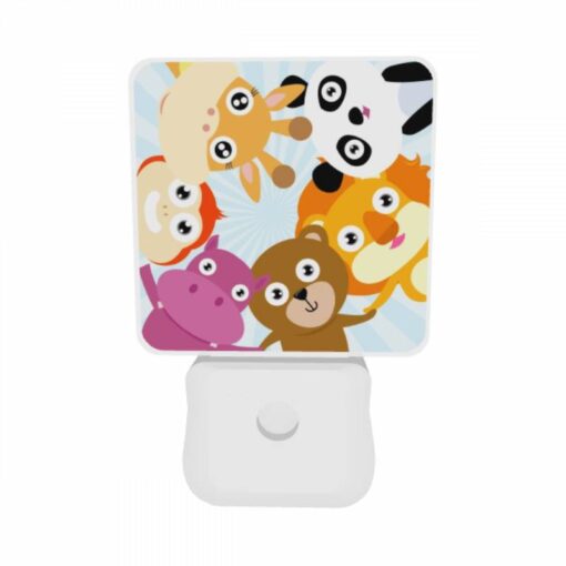 Night Light Set Of 2, A Group Of Cartoon Animals -Nuas Diy Shop fb0e8f66ec88f38dcb7f2b4721aca43d90b28ccc