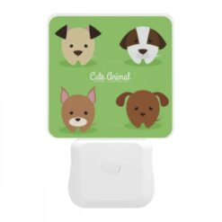 Night Light, Four Different Colored Dogs Are Shown In A Row. -Nuas Diy Shop fbe211e224aa5c4442a0e68cc6b0575992b9def4