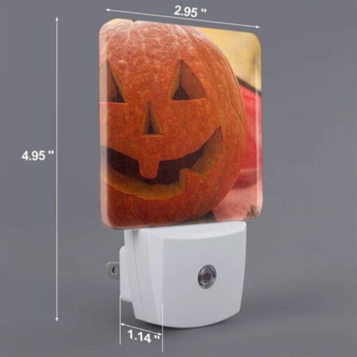 Night Light Set Of 2, A Carved Pumpkin With A Face On It. -Nuas Diy Shop fc689a4c0e5e86de696063e346291376a3a2dfc4