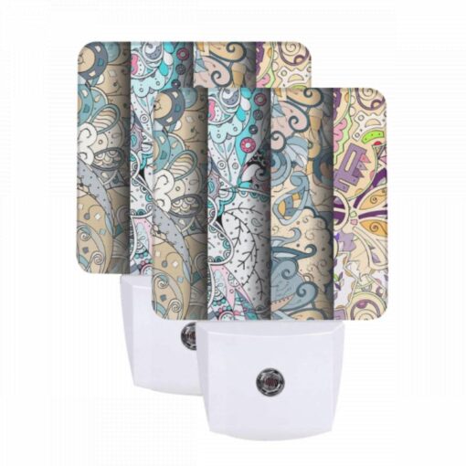 Night Light Set Of 2, Three Colorful Designs Are Displayed Side By Side. -Nuas Diy Shop fc77e9675801fc26bdb5c4ef358256ee89a197aa