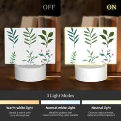 Rectangular Acrylic Night Light, Six Different Types Of Leaves Are Shown In A Row. 4 Rectangular Acrylic Night Light, Six Different Types Of Leaves Are Shown In A Row. -Nuas Diy Shop fcea897c36f3d7528401d84eb3fd1398ead5b4a7