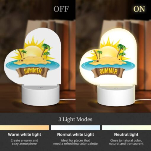Love Acrylic Night Light, A Sunny Beach With A Palm Tree Logo. -Nuas Diy Shop fd1d6e4af6b49d665200a3f1895c185d9774fdde