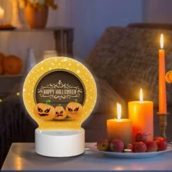 Round Acrylic Night Light, Three Pumpkins With Scary Faces On Them. 8 Round Acrylic Night Light, Three Pumpkins With Scary Faces On Them. -Nuas Diy Shop fd77744479d5fb2faad514664d8cb9c9dc968ccc