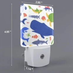 Night Light, A Colorful Cartoon Of Various Sea Creatures. 3 Night Light, A Colorful Cartoon Of Various Sea Creatures. -Nuas Diy Shop fdcd9a2b617d2d875af48b886a667dee6816f298