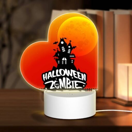Love Acrylic Night Light, A Halloween Party Is Advertised With A Spooky House And A Moon In The Background. -Nuas Diy Shop fe4efa9d5026a71e9d4ed7f16234d134fe4ae5fe