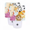 Night Light Set Of 2, A Group Of Cartoon Animals -Nuas Diy Shop ff512d7992d4b4a799cc20b45c50bad02fba0f2f