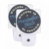 Night Light Set Of 2, A Blue And White Sign That Says Welcome To Huntington Beach. -Nuas Diy Shop ff9755ab09f23e1cfbe4d1dfdab6b7fb99cac64a