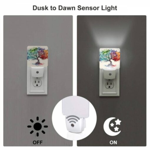 Night Light Set Of 2, A Tree With Many Colors On It. -Nuas Diy Shop ffe72e3ca789b5d8945bd8f234204ea05e63cbf8